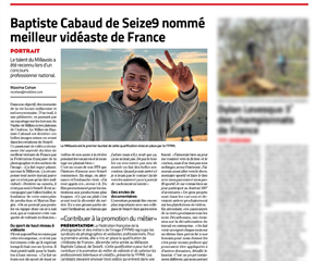 Meilleur vidéaste de France : Seize9, Millau, Baptiste Cabaud